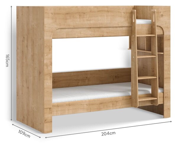 Čilek Patrová postel 90x200 cm Mocha