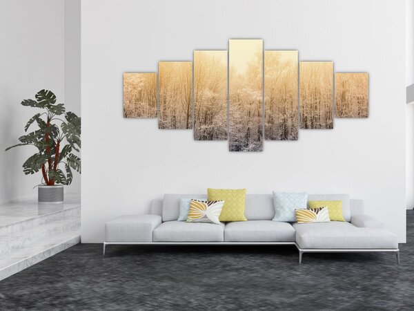 Obraz mrazivého lesa (210x100 cm)