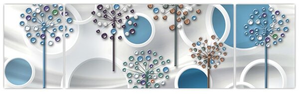 Obraz umělecké abstrakce (170x50 cm)