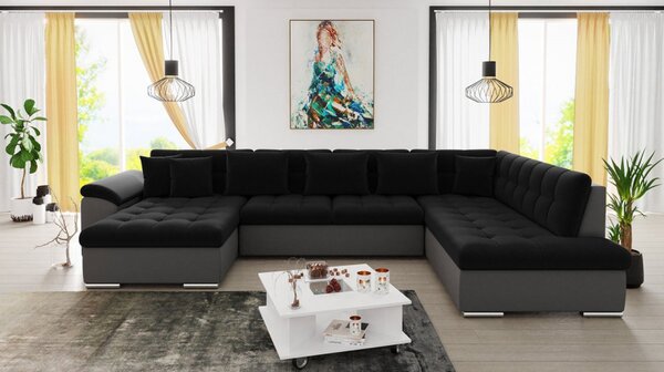 Rohová sedací souprava Tony, Potah: ekoskóra Soft 029 + Kronos 07, Strana: Levá - U 5903211034688
