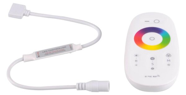 Dálkový ovladač pro RGBW LED pásky 12-24V 2,4GHz 2xAAA + controler