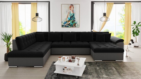 Rohová sedací souprava Tony, Potah: ekoskóra Soft 029 + Kronos 07, Strana: Pravá - U 5903211034695