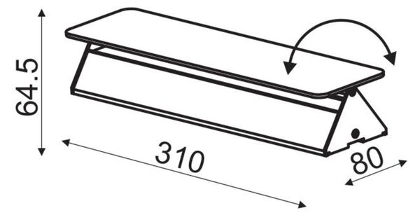 ACA Lighting Wall&Ceiling LED nástěnné svítidlo ZD806410LEDWH