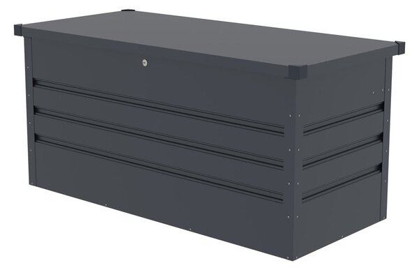 Antracitový zahradní úložný box Max A – Rojaplast