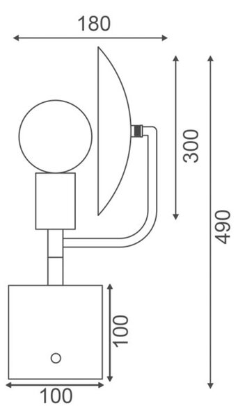 ACA Lighting Avantgarde stolní svítidlo V362981ST