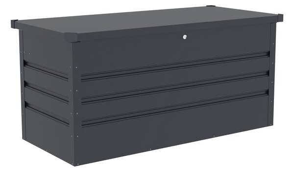 Antracitový zahradní úložný box Max A – Rojaplast