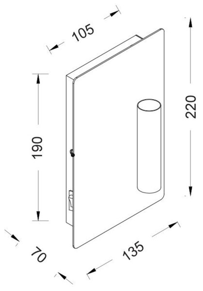 ACA Lighting Wall&Ceiling nástěnné svítidlo MXB150021A