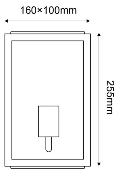 ACA Lighting Garden Wall venkovní nástěnné svítidlo CELIAM1WBK