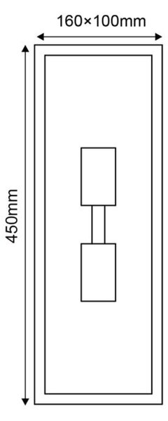 ACA Lighting Garden Wall venkovní nástěnné svítidlo CELIA2WWH