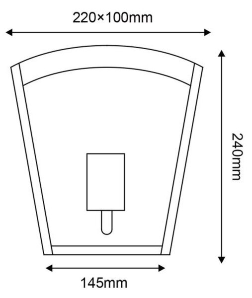 ACA Lighting Garden Wall venkovní nástěnné svítidlo CELIAV1WG