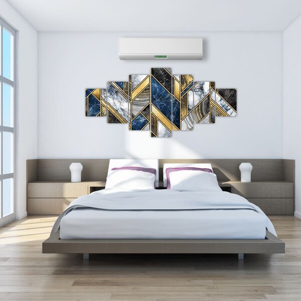 Obraz umělecké abstrakce (210x100 cm)