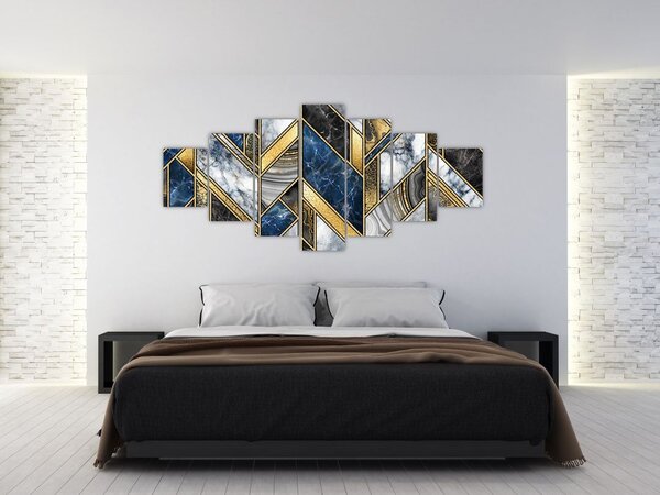 Obraz umělecké abstrakce (210x100 cm)