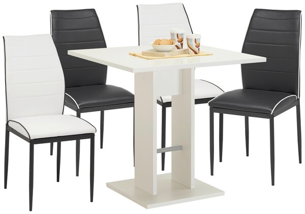 JÍDELNÍ STŮL, bílá, 75/75/74 cm Carryhome - Jídelní stoly