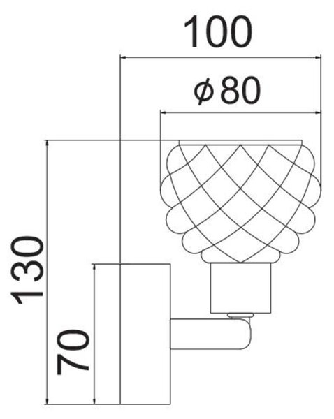 ACA Lighting Wall&Ceiling nástěnné svítidlo AD757141