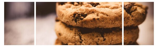 Obraz cookies sušenek (170x50 cm)