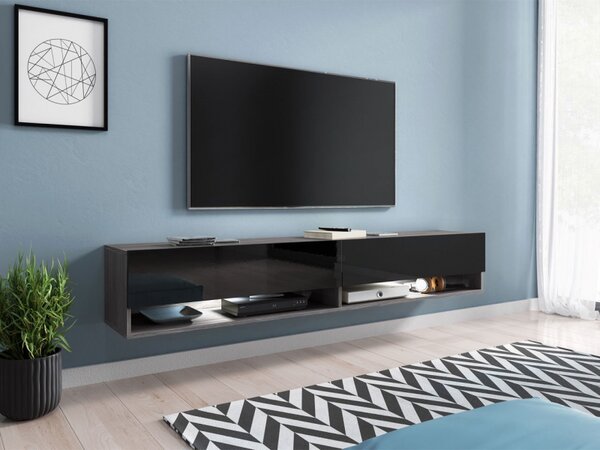 TV stolek Adenik 180, Barva: černý grafit, Osvětlení: bez osvětlení 5903211138669