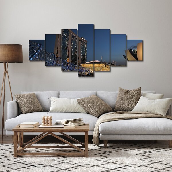 Obraz moderní metropole (210x100 cm)