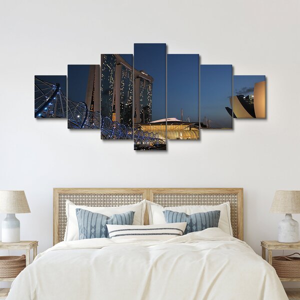 Obraz moderní metropole (210x100 cm)