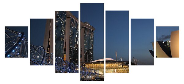 Obraz moderní metropole (210x100 cm)