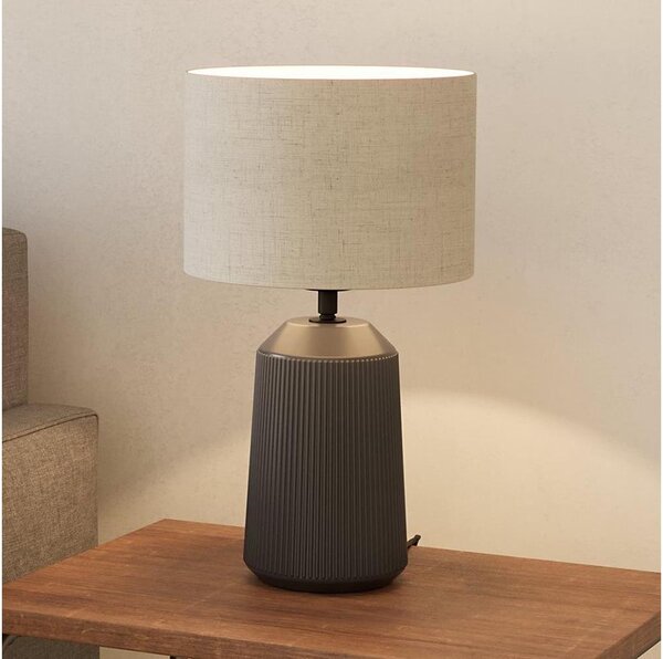 Eglo 900824 - Stolní lampa CAPALBIO 1xE27/40W/230V šedá
