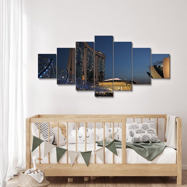 Obraz moderní metropole (210x100 cm)