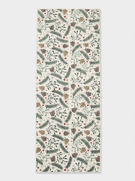 Sinsay - Christmas rug with botanical motif - zelená