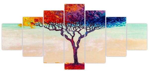 Obraz malovaného stromu (210x100 cm)