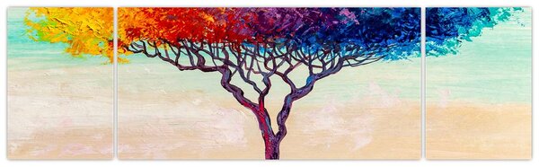 Obraz malovaného stromu (170x50 cm)