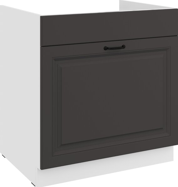Kuchyňská skříňka STILO 80 ZL 1S BB PREMIO BOX Zvolte barevné provedení: STILO - DUST GREY / BÍLÁ