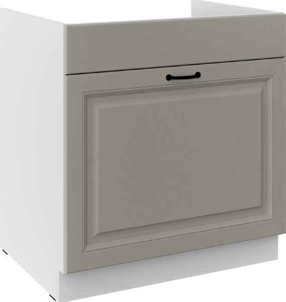 Kuchyňská skříňka STILO 80 ZL 1S BB PREMIO BOX Zvolte barevné provedení: STILO - DUST GREY / BÍLÁ