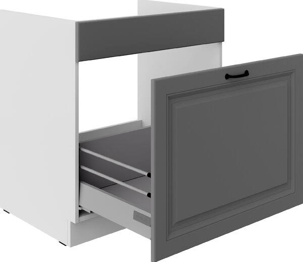 Kuchyňská skříňka STILO 80 ZL 1S BB PREMIO BOX Zvolte barevné provedení: STILO - DUST GREY / BÍLÁ