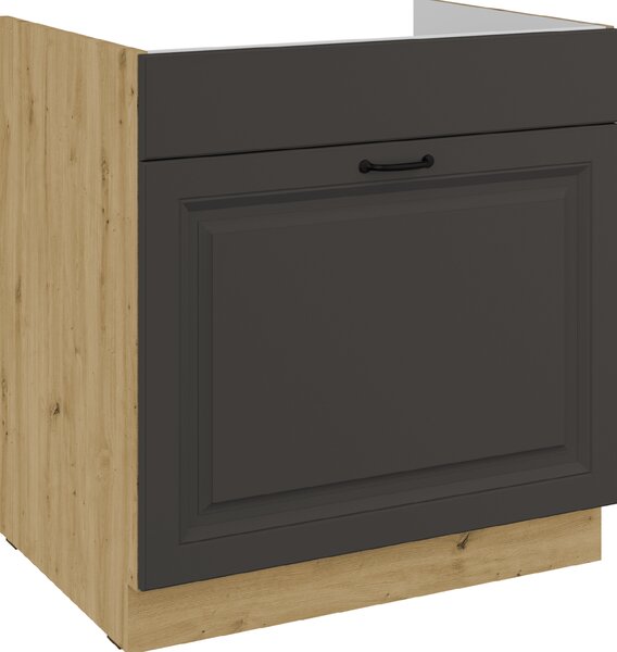Kuchyňská skříňka STILO 80 ZL 1S BB PREMIO BOX Zvolte barevné provedení: STILO - DUST GREY / BÍLÁ