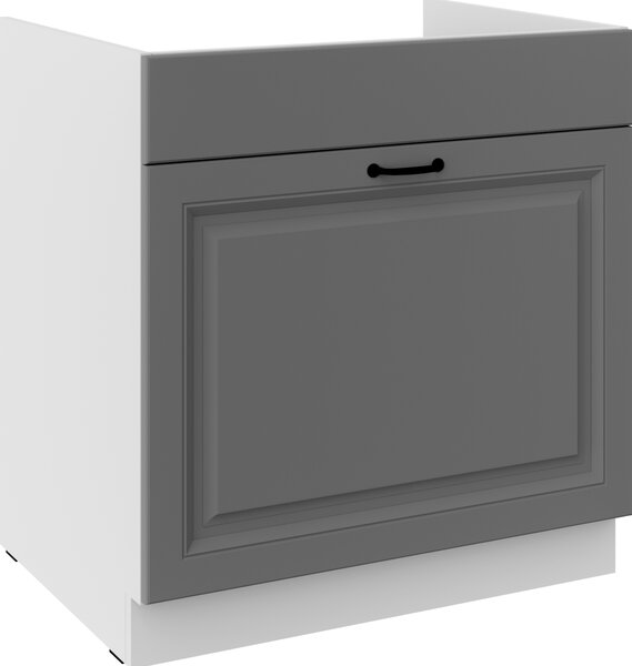 Kuchyňská skříňka STILO 80 ZL 1S BB PREMIO BOX Zvolte barevné provedení: STILO - DUST GREY / BÍLÁ