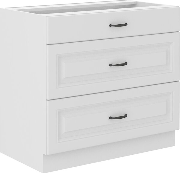 Kuchyňská skříňka STILO 80 D 3S BB PREMIO BOX Zvolte barevné provedení: STILO - BÍLÁ / ARTISAN