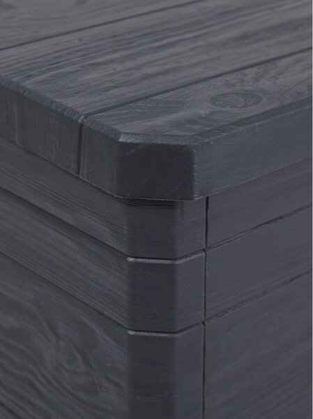 Tmavě šedý zahradní úložný box Woodys – Toomax