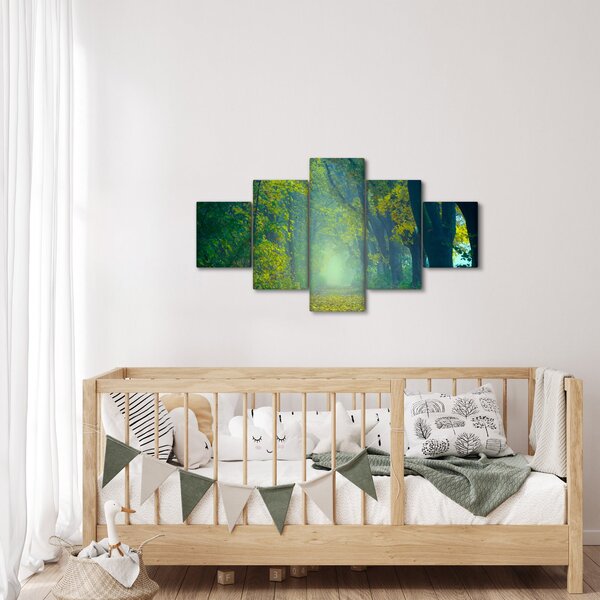 Obraz cesty lemované stromy (125x70 cm)