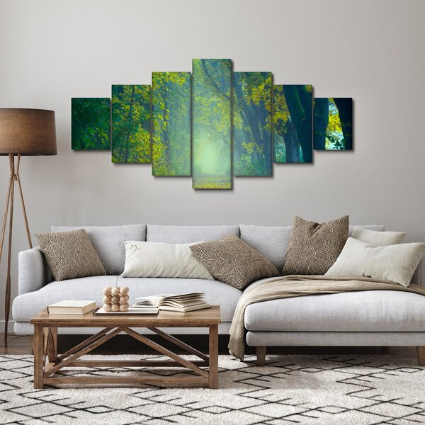 Obraz cesty lemované stromy (210x100 cm)