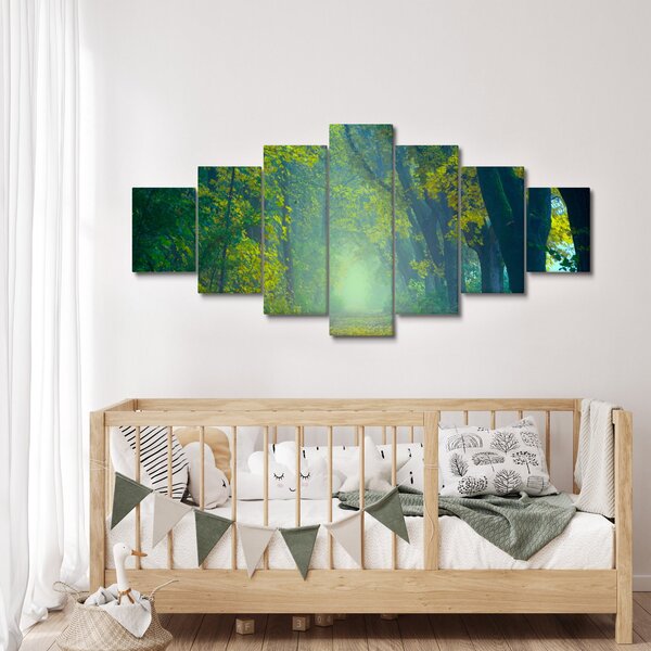 Obraz cesty lemované stromy (210x100 cm)