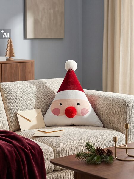 Sinsay - Vánoční dekorační polštář ve tvaru Santa Clause - vícebarevná