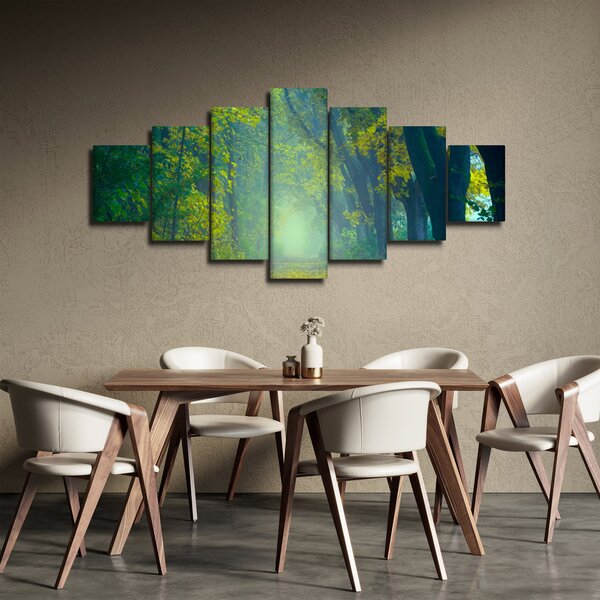 Obraz cesty lemované stromy (210x100 cm)