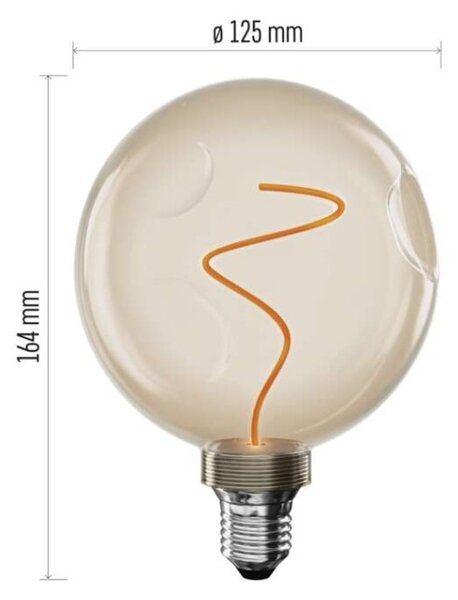 EMOS LED žárovka DECO CG125A / E27 / 4,5 W (24 W) / 240 lm / flame 1525813201