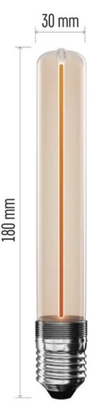EMOS LED žárovka DECO T30/ E27 / 2 W (11 W) / 100 lm / flame 1525813202