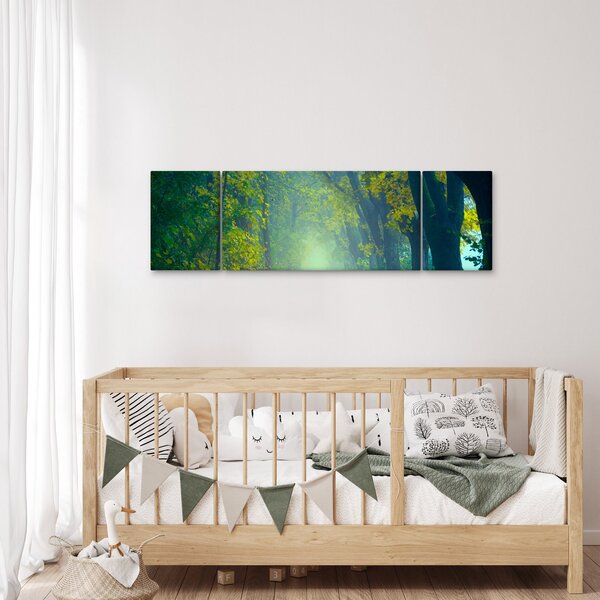 Obraz cesty lemované stromy (170x50 cm)
