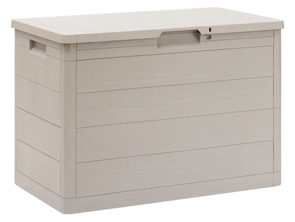 Světle šedý plastový zahradní úložný box Woodys – Toomax