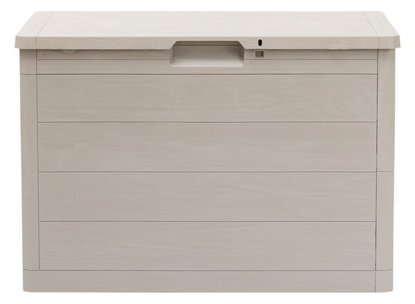 Světle šedý plastový zahradní úložný box Woodys – Toomax