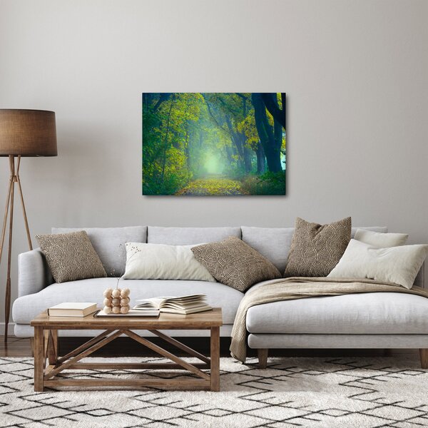 Obraz cesty lemované stromy (70x50 cm)