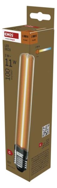 EMOS LED žárovka DECO T30/ E27 / 2 W (11 W) / 100 lm / flame 1525813202