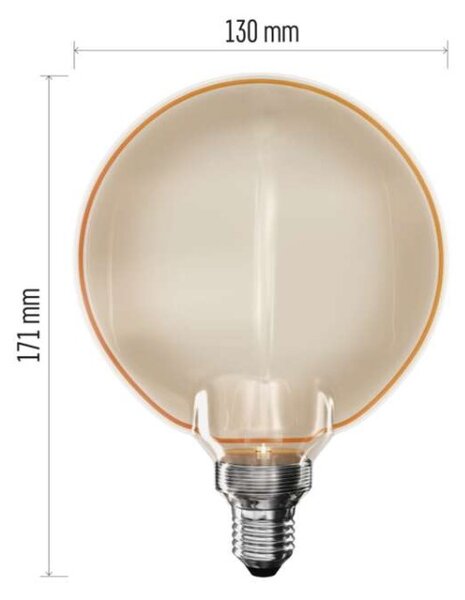 EMOS LED žárovka DECO G130OA / E27 / 4 W (22 W) / 220 lm / flame 1525813203