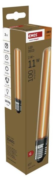 EMOS LED žárovka DECO T30/ E27 / 2 W (11 W) / 100 lm / flame 1525813202