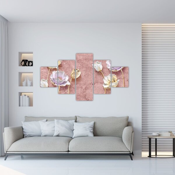 Obraz květů (125x70 cm)
